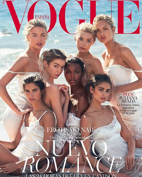 De nyeste englene prestentert på forsiden til spanske Vogues siste nummer 