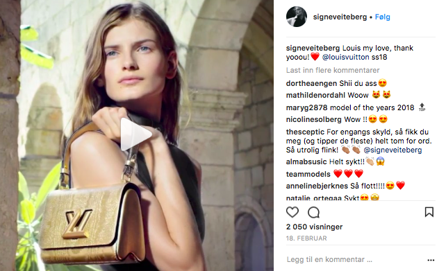 Signe Veiteberg for Louis Vuitton SS18