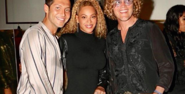Peter Dunas med Beyonce. Dundas åpner nå butikk i Los Angeles.