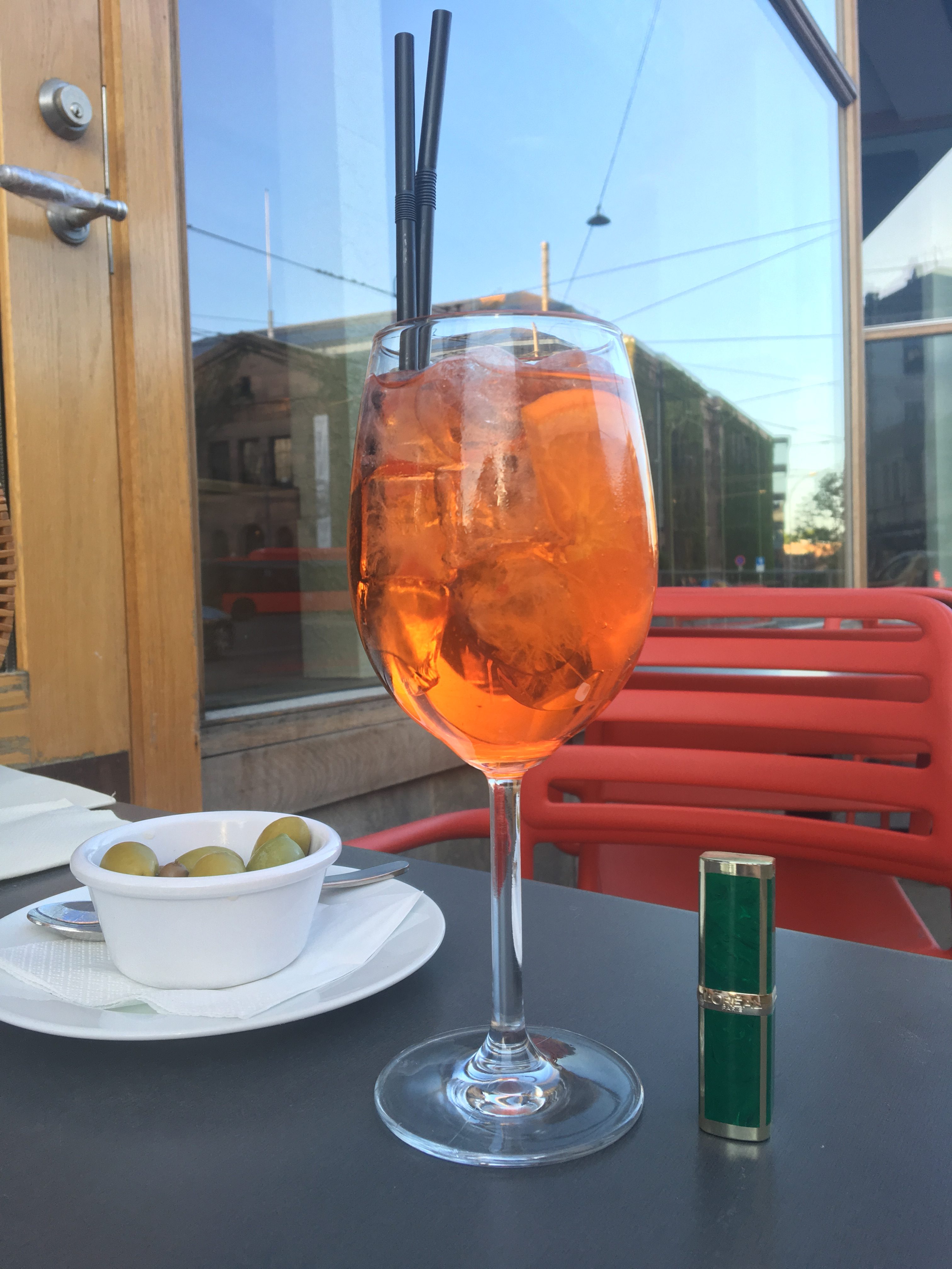 Aperol Spritz på Villa Paradiso. 113 kroner
