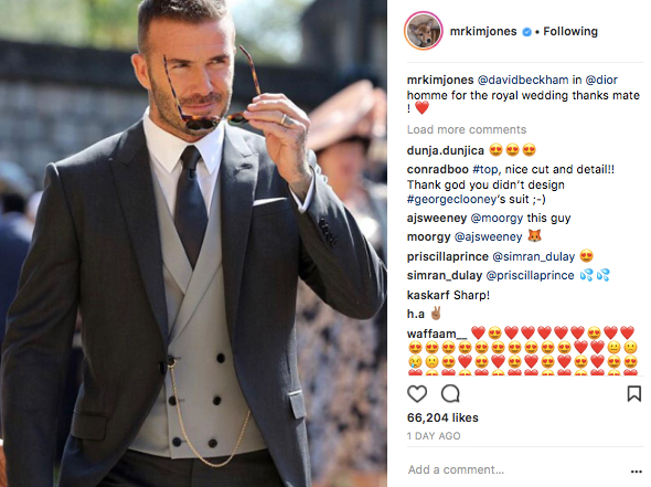 David Beckham i Kim Jones for Dior Homme