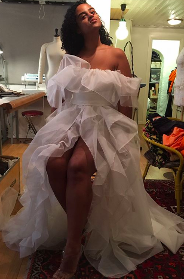 Seinabo Sey ble kåret til «Style Icon 2018» i Stockholm. Foto: @Seinabosey