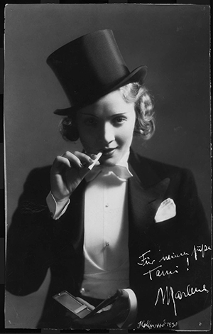 Marlene Dietrich i filmen Morocco