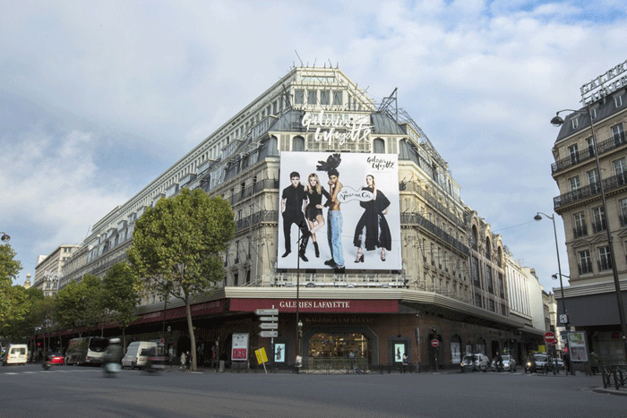 Galeries Lafayette åpner ny konseptbutikk på Champs Elysees
