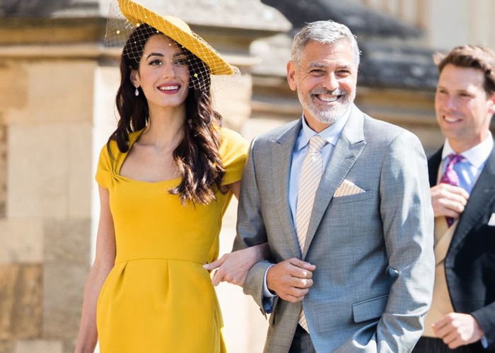 Amal Clooney som gjest i bryllup