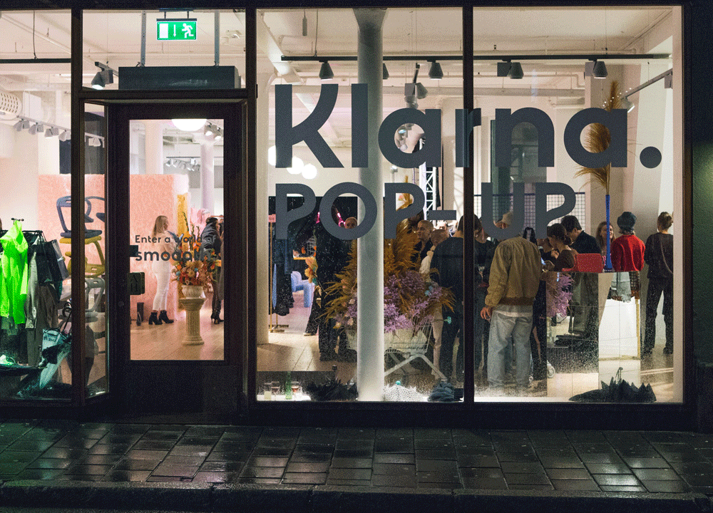 Se bildene fra Klarnas pop-up-butikk i Oslo