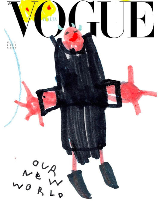Vogue Italia sin juni-utgave er tegnet av barn