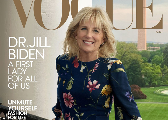 Jill Biden på forsiden av Vogue
