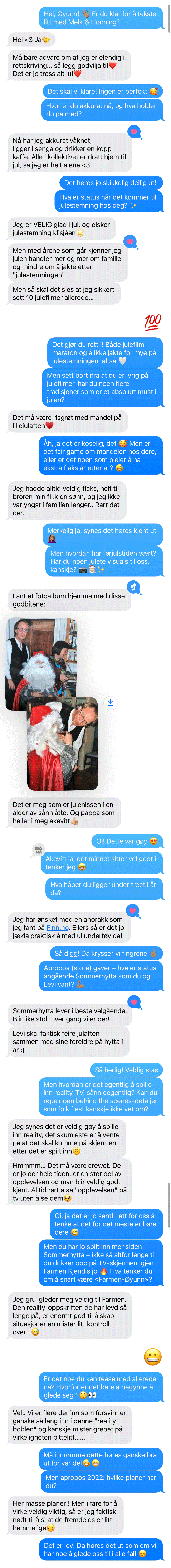 SMS med Øyunn Krogh.