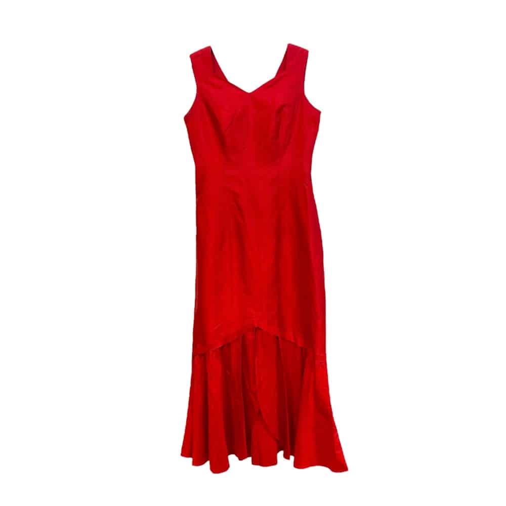 Vintage rød kjole, kr 499 fra Fretex.