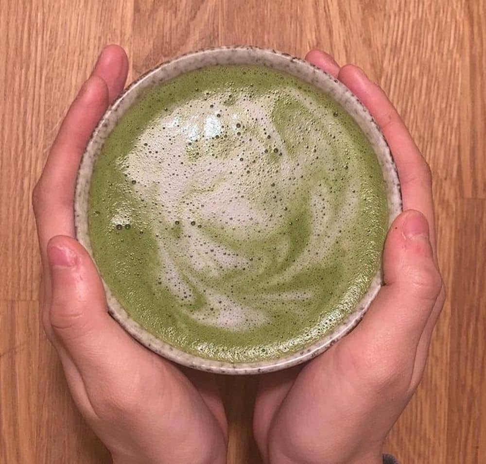 Matcha latte i Oslo. Foto: Instagram/ @gohanmatcha